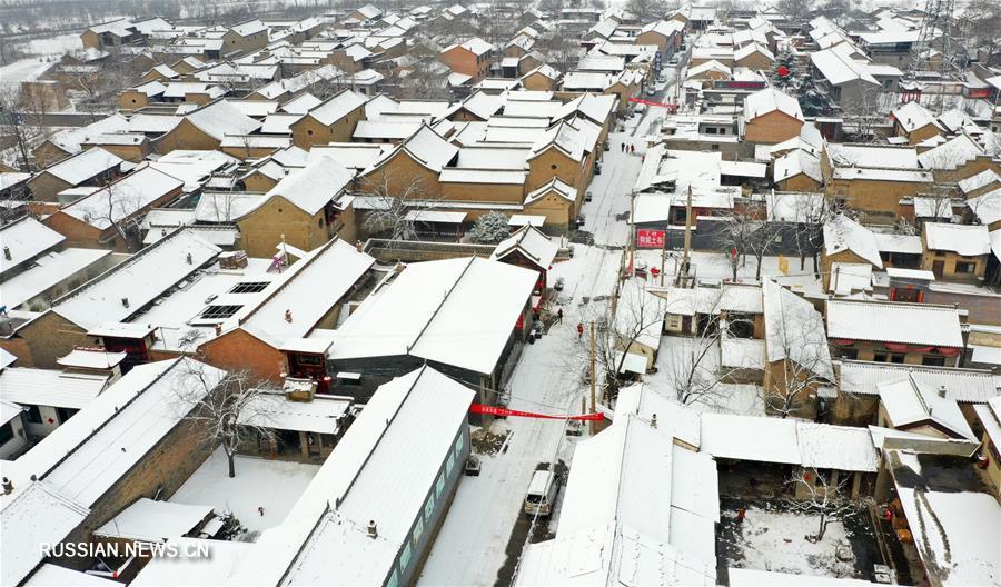 Снег на юге провинции Шаньси