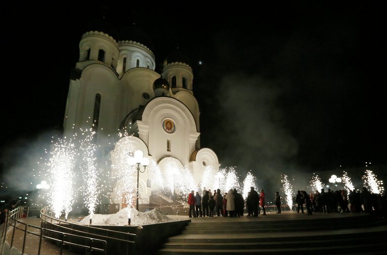 Празднование Рождества в Красноярске