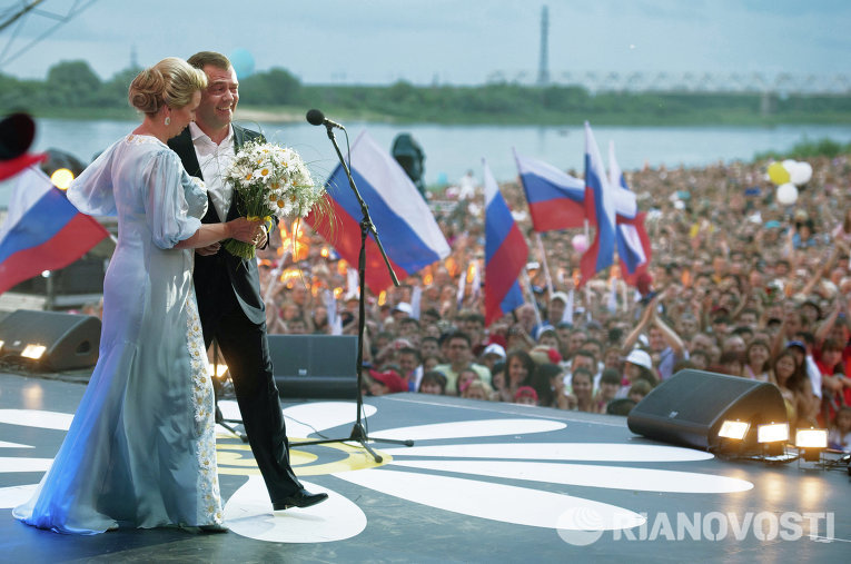 Светлана и Дмитрий Медведевы в Муроме