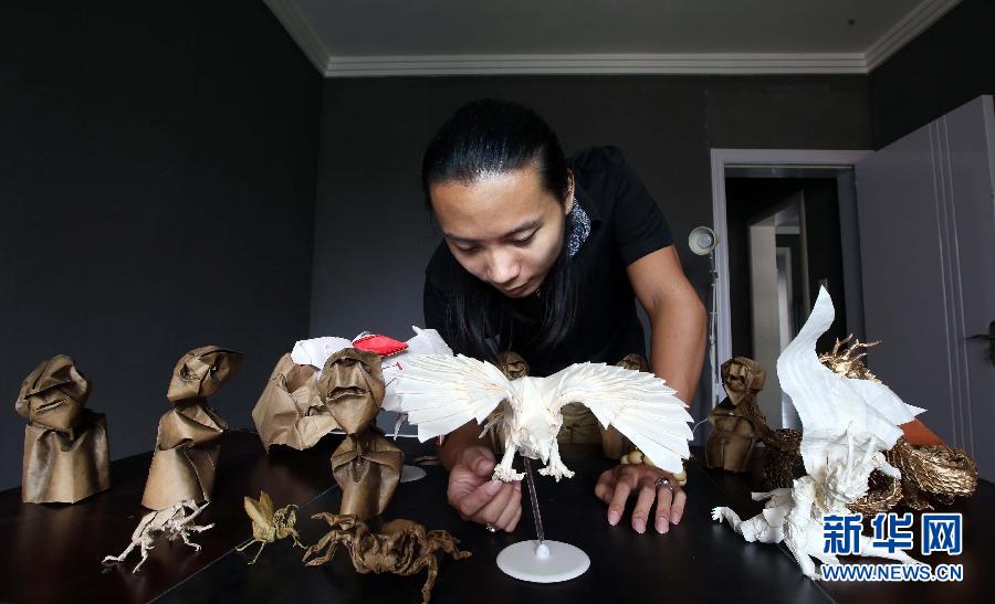 Молодой парень Цинь Кунь с детства увлекается искусством складывания бумаги - оригами. С 2003 года он начал учиться у одного французского мастера. 