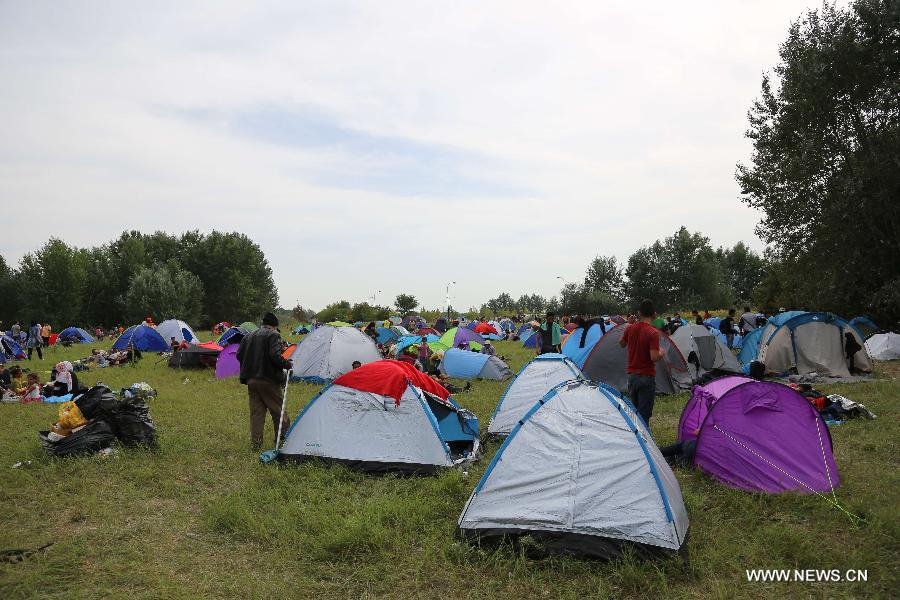 （国际）（5）塞匈边境难民聚集