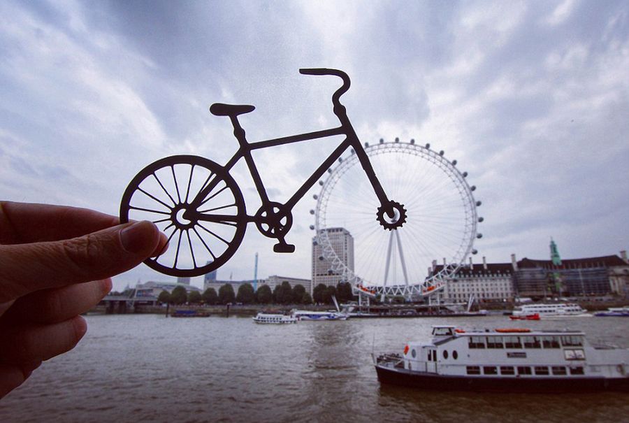 Британец с помощью вырезок из бумаги по-новому взглянул на достопримечательности Лондона 