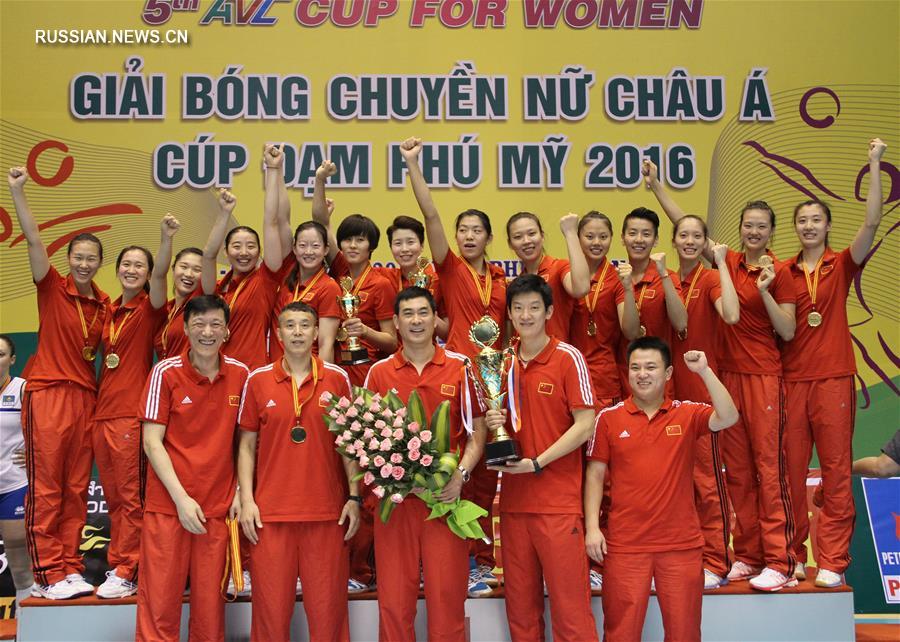 Женская сборная Китая стала золотым призером Кубка Азии по волейболу
