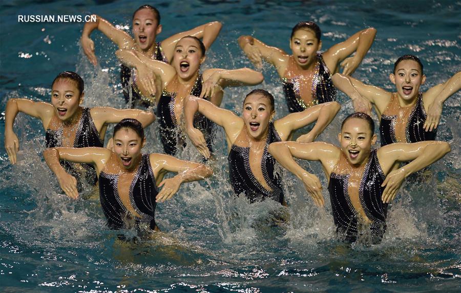 Всекитайский чемпионат по синхронному плаванию проходит в городе Чанша