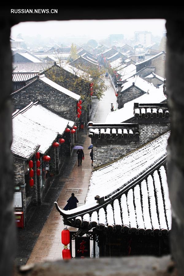 Снег на востоке Китая