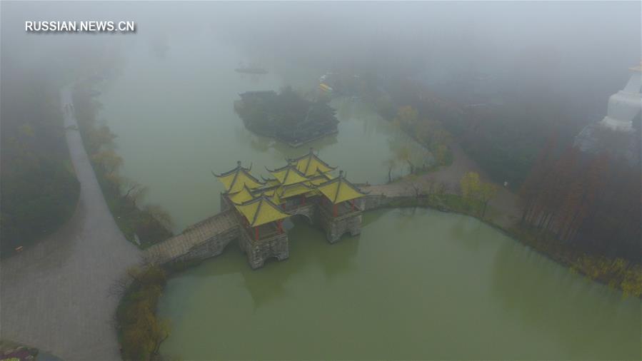 Зимние туманы на востоке Китая