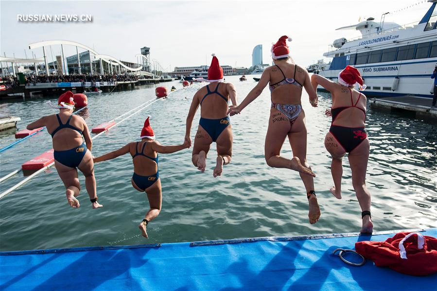 Рождественские соревнования по плаванию в Барселоне