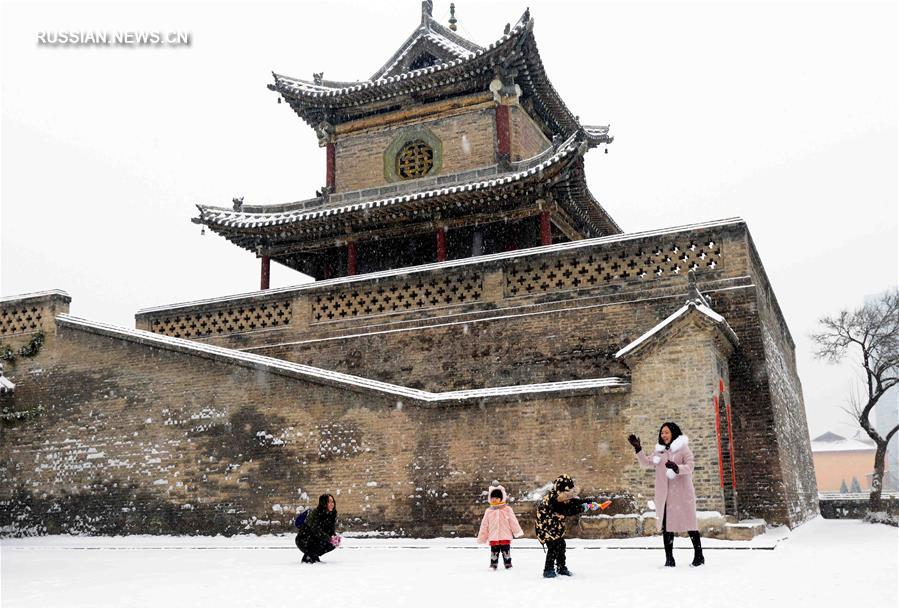 Снегопады в Китае