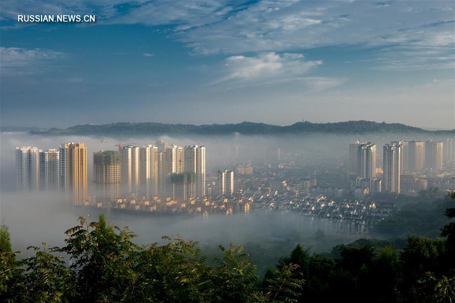 Облачная дымка над Чунцином