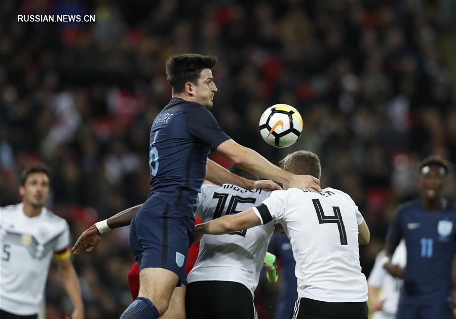 Футбольные команды Англии и Германии сыграли вничью в дружеском матче