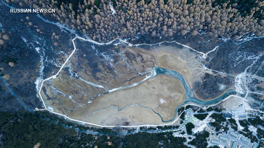 Озера и реки Китая с высоты птичьего полета