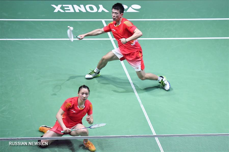Чжэн Сывэй и Хуан Яцюн вышли в финал смешанного парного разряда на Открытом чемпионате Франции по бадминтону