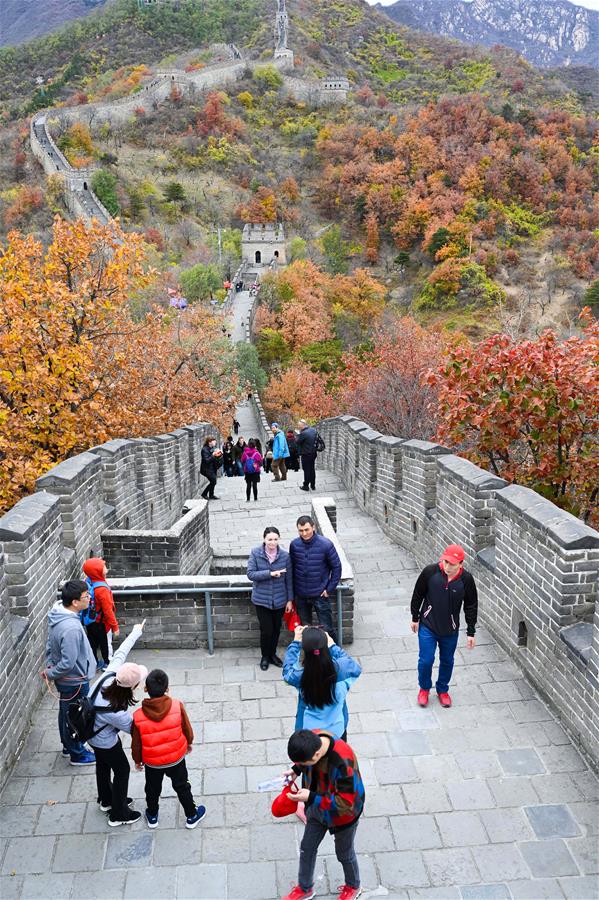 Осенние пейзажи на участке Великой Китайской стены Мутяньюй  