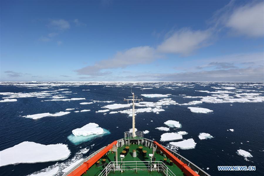 （第32次南极科考）（1）“雪龙”号顺利穿越西风带抵达南极浮冰区
