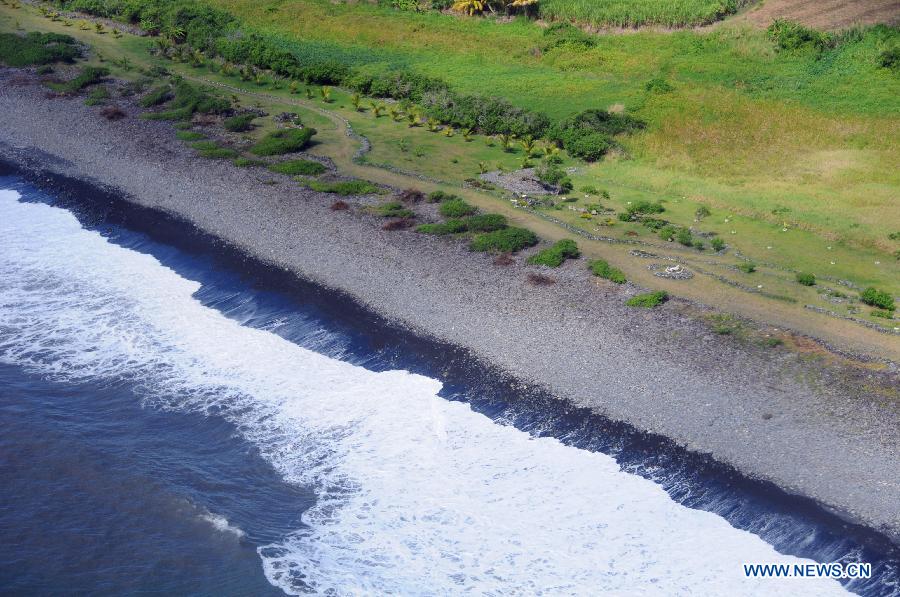 （国际）（2）航拍法属留尼汪岛飞机残骸搜索海域