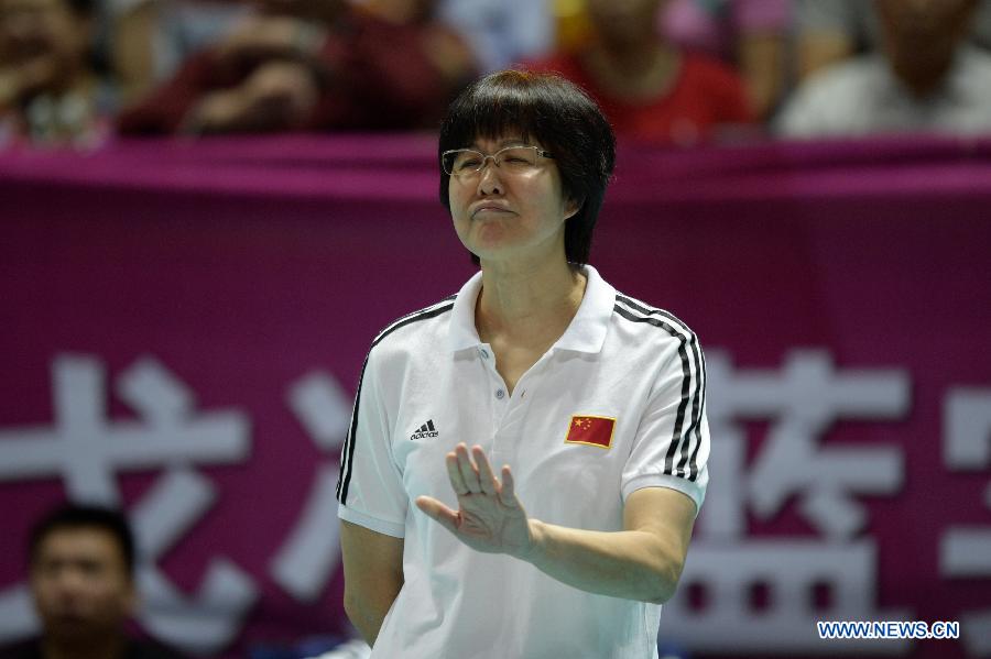 （体育）（6）排球——女排大奖赛北仑站：中国队夺冠