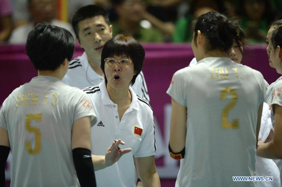 （体育）（8）排球——女排大奖赛北仑站：中国队夺冠