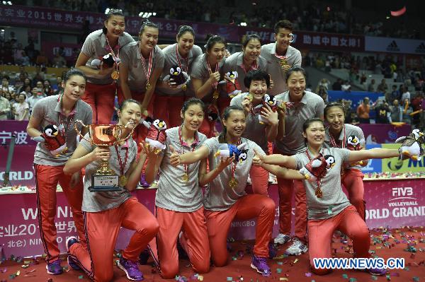 （体育）（11）排球——女排大奖赛北仑站：中国队夺冠