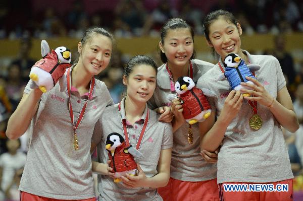 （体育）（12）排球——女排大奖赛北仑站：中国队夺冠