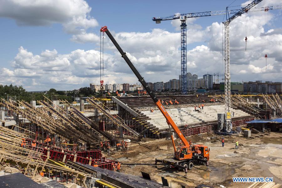 （体育）（3）足球&mdash;&mdash;俄罗斯世界杯城市萨兰斯克