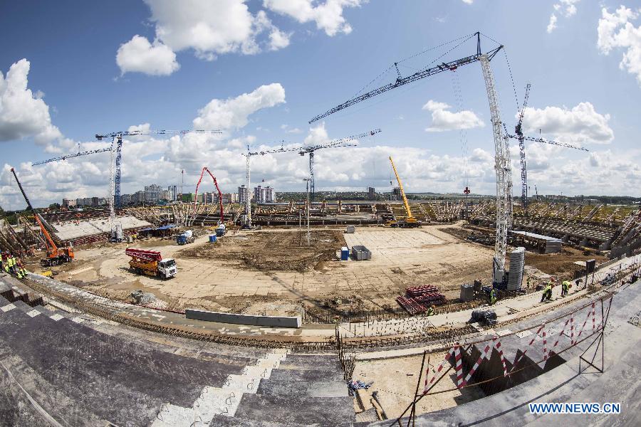 （体育）（6）足球&mdash;&mdash;俄罗斯世界杯城市萨兰斯克