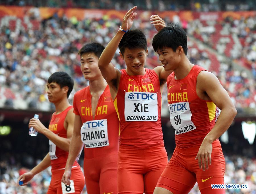 （田径世锦赛）（9）田径——中国队创男子4X100米接力新的亚洲纪录