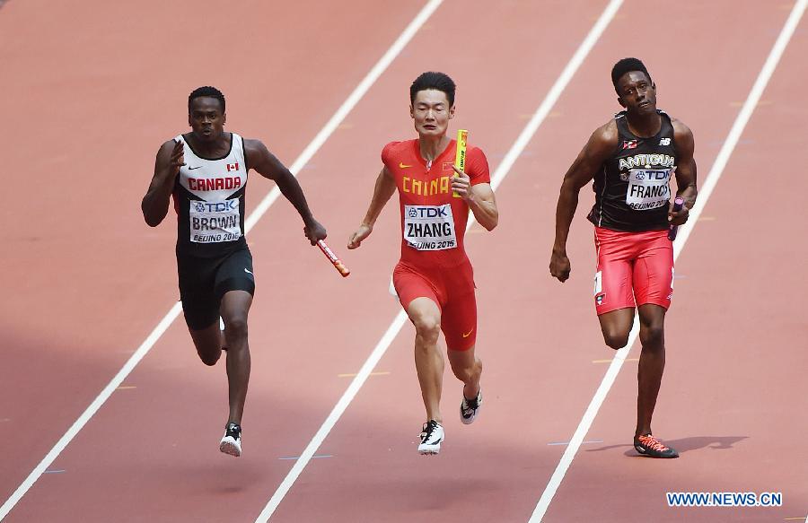 （田径世锦赛）（15）田径——中国队创男子4X100米接力新的亚洲纪录