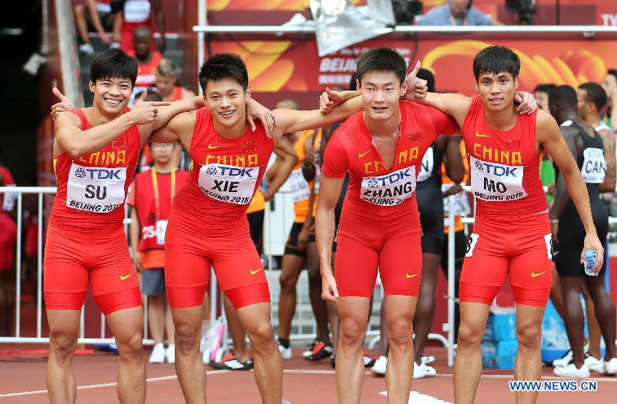 （田径世锦赛）（16）田径——中国队创男子4X100米接力新的亚洲纪录