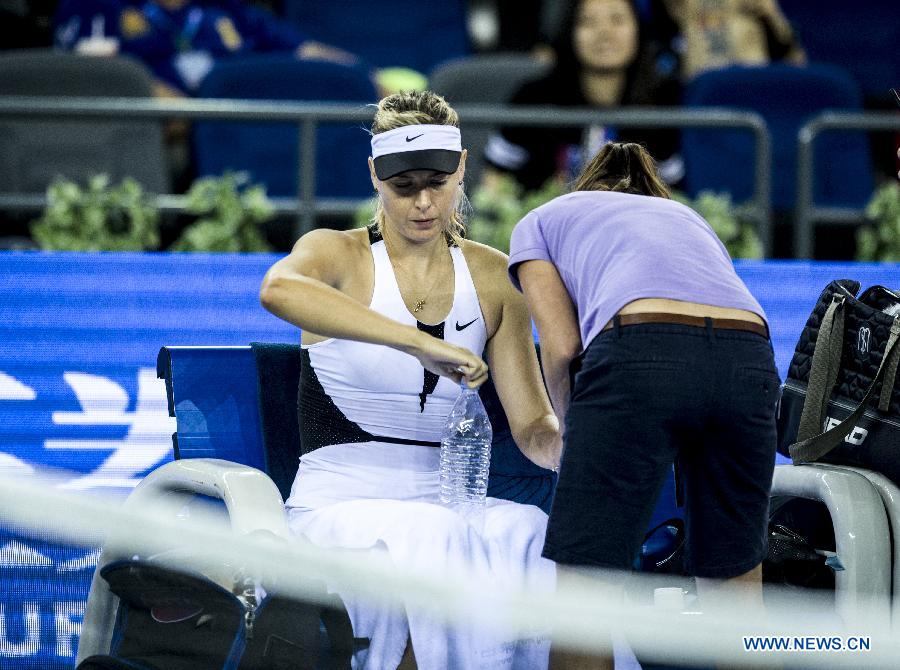 （体育）（3）网球——武汉公开赛：莎拉波娃因伤退赛 