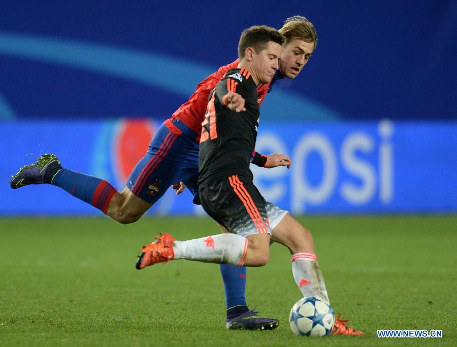 （体育）（6）足球&mdash;&mdash;欧冠：曼联平莫斯科中央