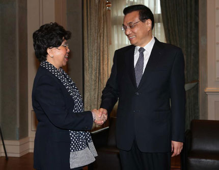 Ли Кэцян провел встречу с главой ВОЗ