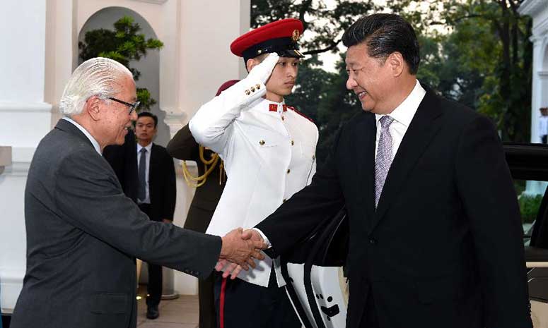 Си Цзиньпин встретился с президентом Сингапура Тони Таном