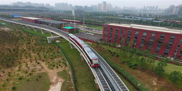 В Китае в пробную эксплуатацию запущена первая средне- и низкоскоростная линия маглева отечественной разработки