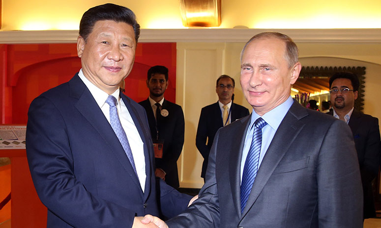 Председатель КНР Си Цзиньпин встретился с президентом РФ В.Путиным