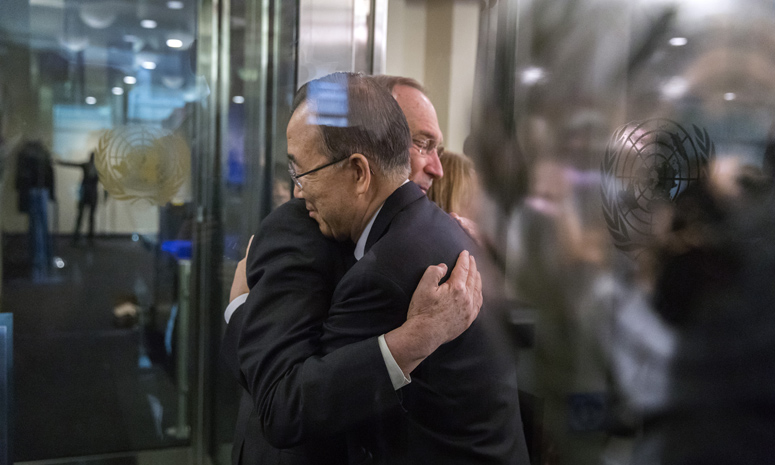 Пан Ги Мун попрощался с ООН