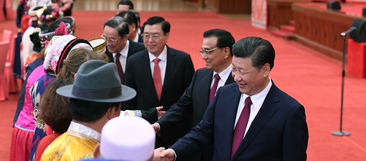 Си Цзиньпин присутствовал на встрече с депутатами ВСНП и членами ВК НПКСК из представителей нацменьшинств