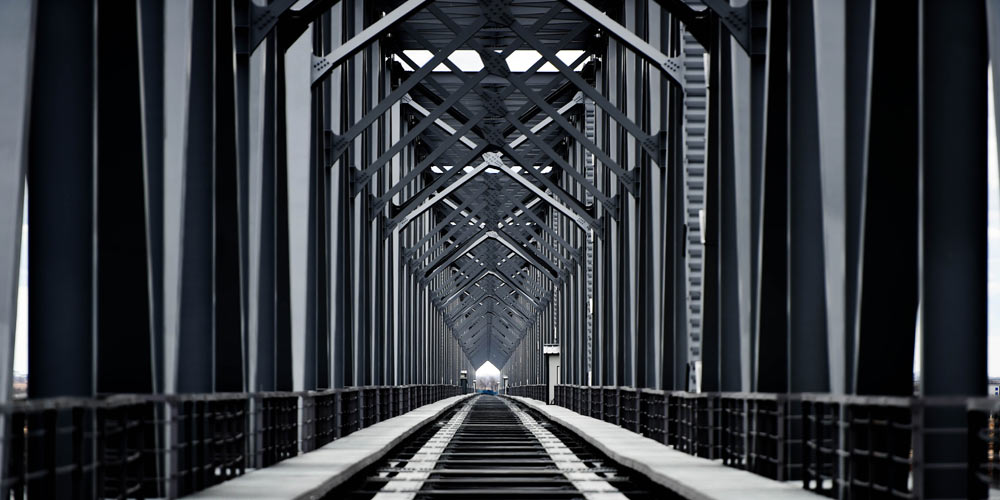 Строительство железнодорожного моста на российско-китайской границе в провинции Хэйлунцзян