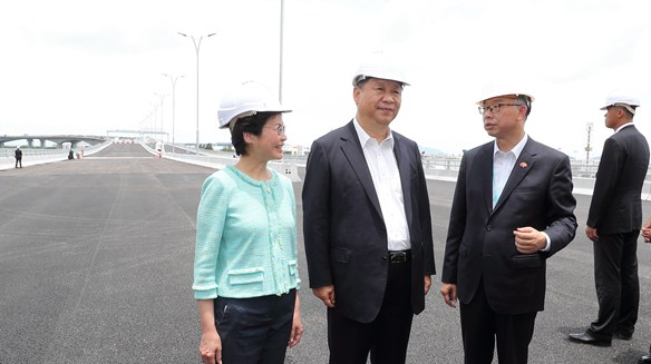 Си Цзиньпин проинспектировал важнейшие проекты строительства объектов инфраструктуры в САР Сянган