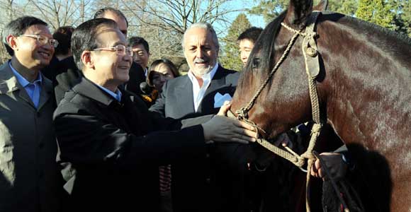 Вэнь Цзябао посетил аргентинскую ферму