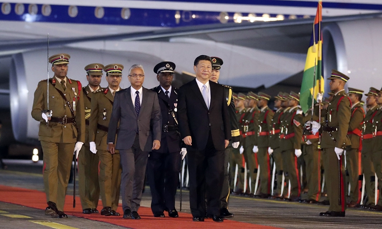 Си Цзиньпин прибыл на Маврикий с дружественным визитом