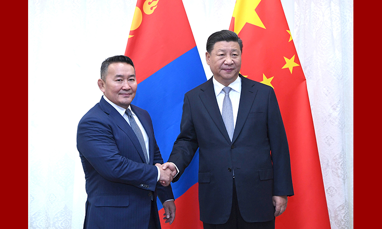 Си Цзиньпин встретился с президентом Монголии Халтмаагийном Баттулгой