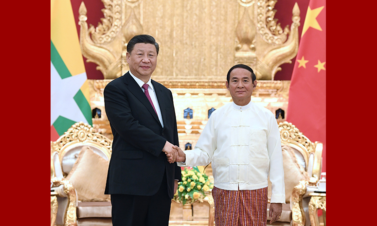 Си Цзиньпин встретился с президентом Мьянмы