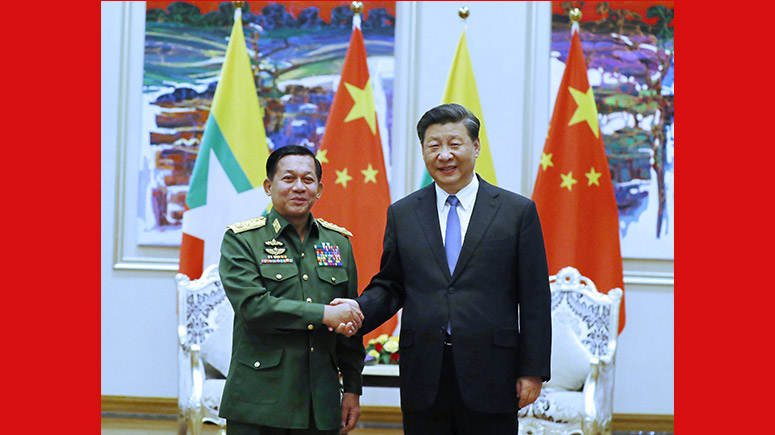 Си Цзиньпин провел встречу с главнокомандующим армией национальной обороны Мьянмы Мин Аун Хлаингом