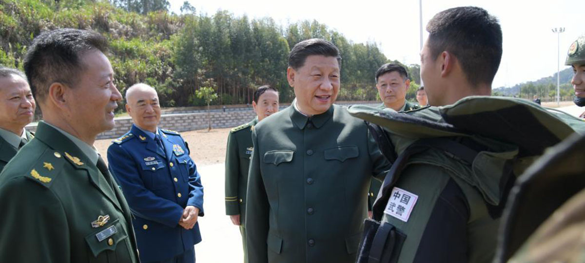 Си Цзиньпин проинспектировал маневренное подразделение Народной вооруженной полиции Китая