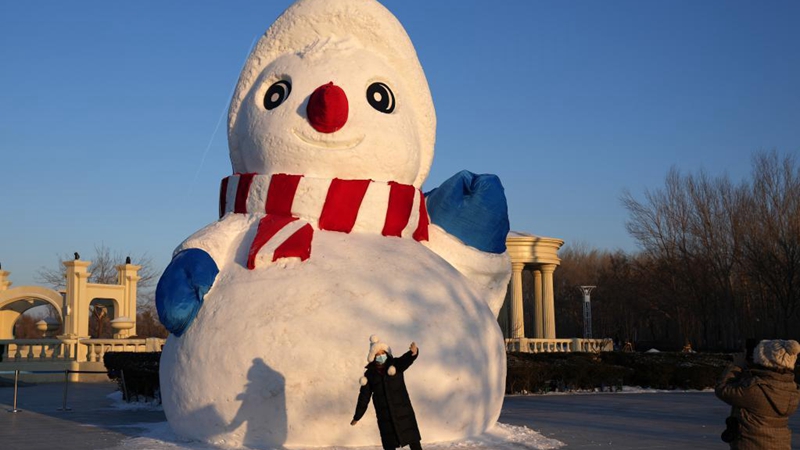 Туристов привлекают изысканные снежные скульптуры в Харбине