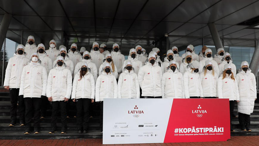 Первая группа латвийских олимпийцев отправилась в Пекин