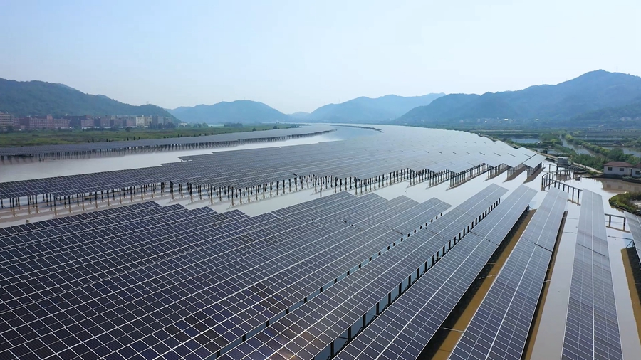 Первая в Китае солнечно-приливная фотоэлектрическая электростанция