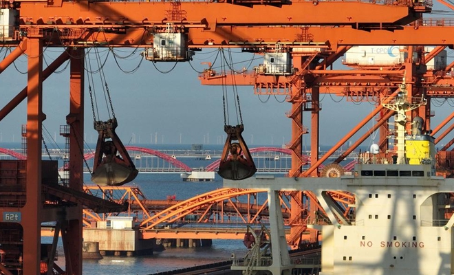 Грузооборот портовой зоны Цаофэйдянь на севере Китая вырос на 10,86 проц. за первое полугодие 2022 года