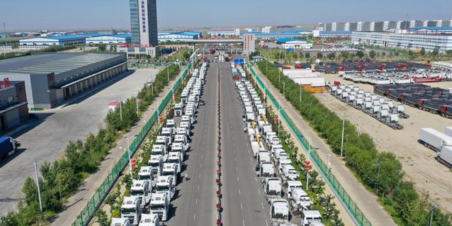 Более 30 тыс. грузовых поездов Китай-Европа прошло через пограничный КПП Хоргос в Синьцзяне с 2016 года