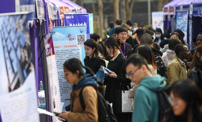 В первом квартале 2024 года в китайских городах было создано 3,03 млн новых рабочих мест